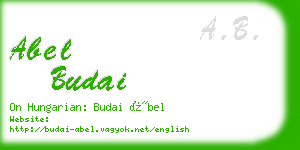 abel budai business card